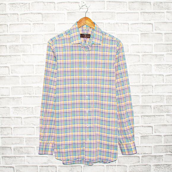 Robert Talbott EstateTailored Men's Dress Shirt Multi color 16 1/2 L - Picture 2 of 7